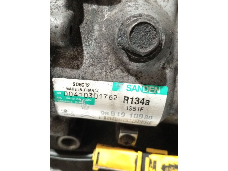 Recambio de compresor aire acondicionado para peugeot 307 (3a/c) 1.6 hdi referencia OEM IAM 9651910980  