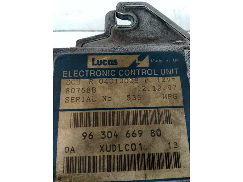 Recambio de centralita motor uce para peugeot 406 berlina (s1/s2) stdt referencia OEM IAM R04010028B 9630466980 80768B