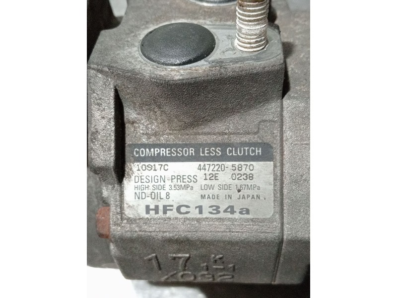 Recambio de compresor aire acondicionado para chrysler voyager iv (rg, rs) 2.8 crd referencia OEM IAM 4472205870  