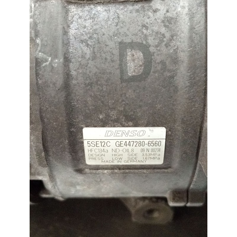 Recambio de compresor aire acondicionado para toyota avensis sedán (_t27_) 2.0 d-4d (adt270_) referencia OEM IAM 4472806560  