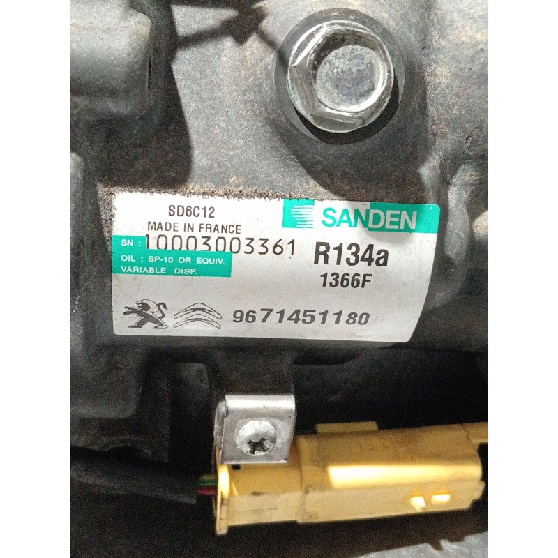Recambio de compresor aire acondicionado para citroën ds4 referencia OEM IAM 9671451189  