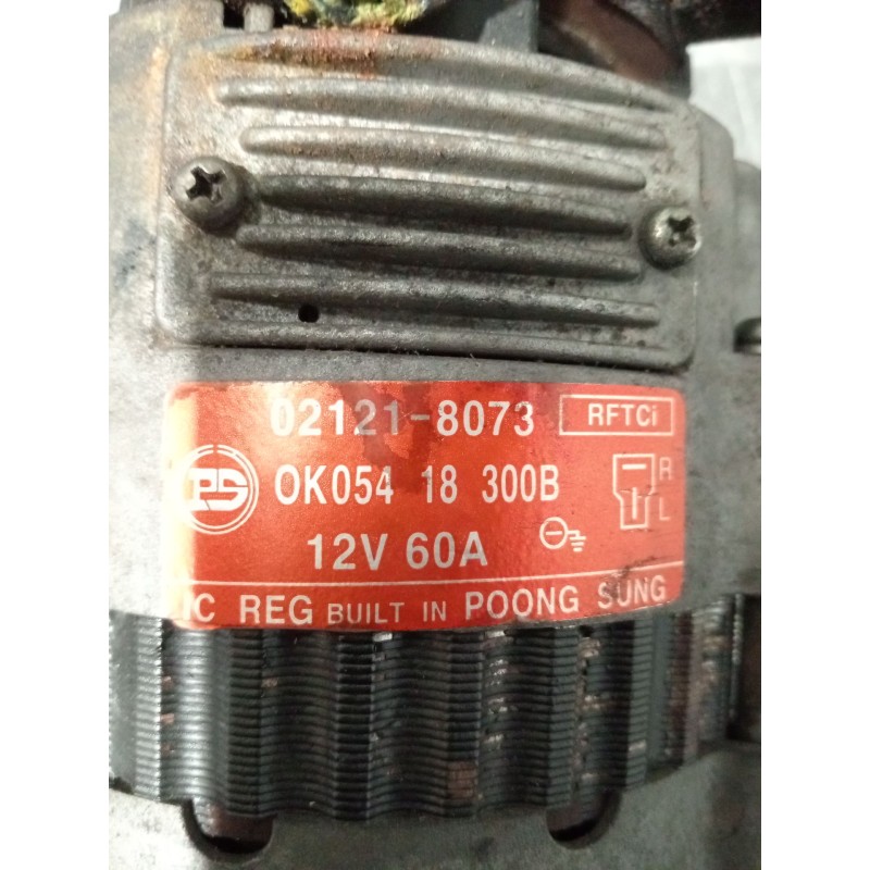 Recambio de alternador para kia sportage suv (k00) 2.0 td 4wd referencia OEM IAM 021218073  