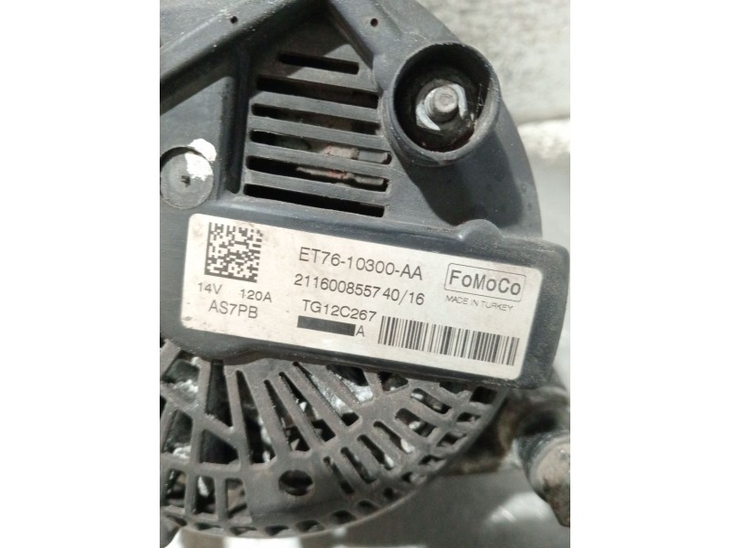 Recambio de alternador para ford transit courier b460 furgoneta/monovolumen 1.5 tdci referencia OEM IAM ET7610300AA 120A 