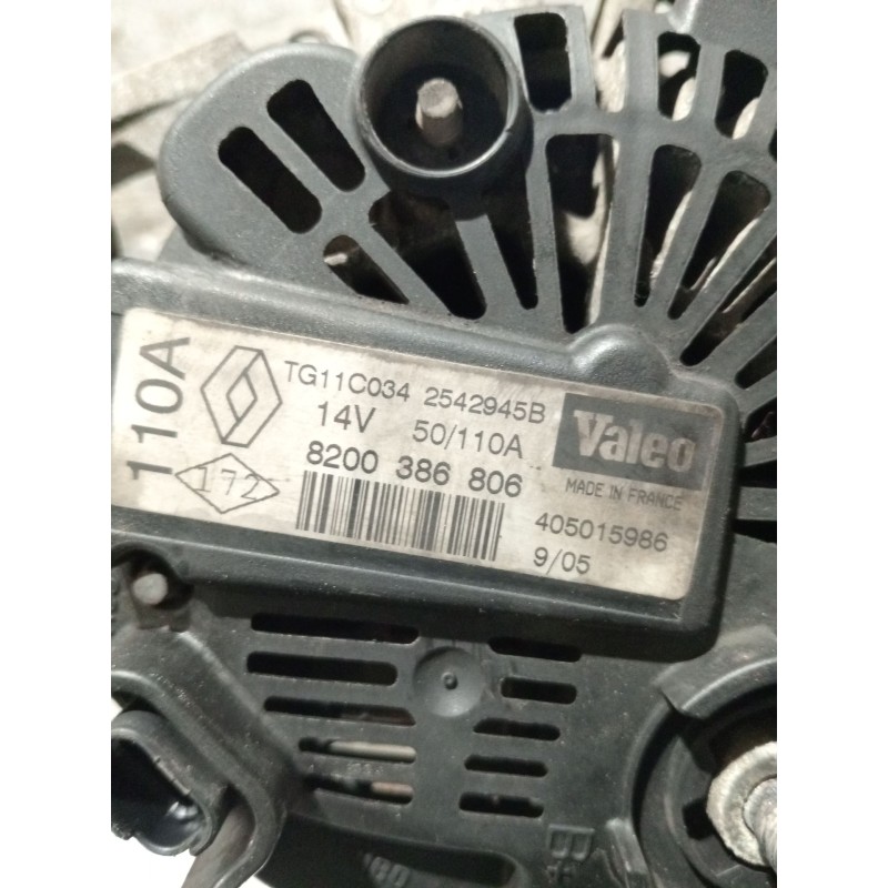 Recambio de alternador para renault scénic ii (jm0/1_) 1.5 dci (jm02, jm13) referencia OEM IAM 8200386806 110A 