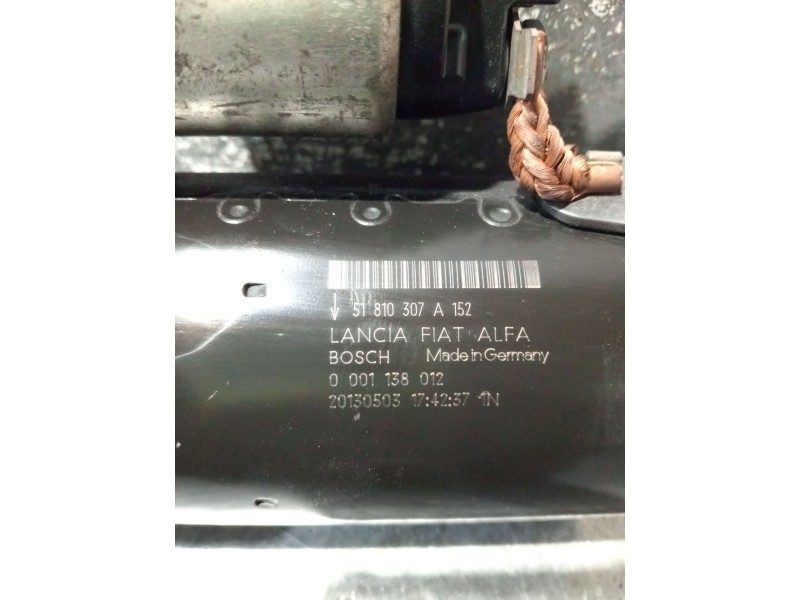 Recambio de motor arranque para fiat 500l (351_, 352_) 1.3 d multijet (199lxy1a, 199lxy11) referencia OEM IAM 51810307 000113801
