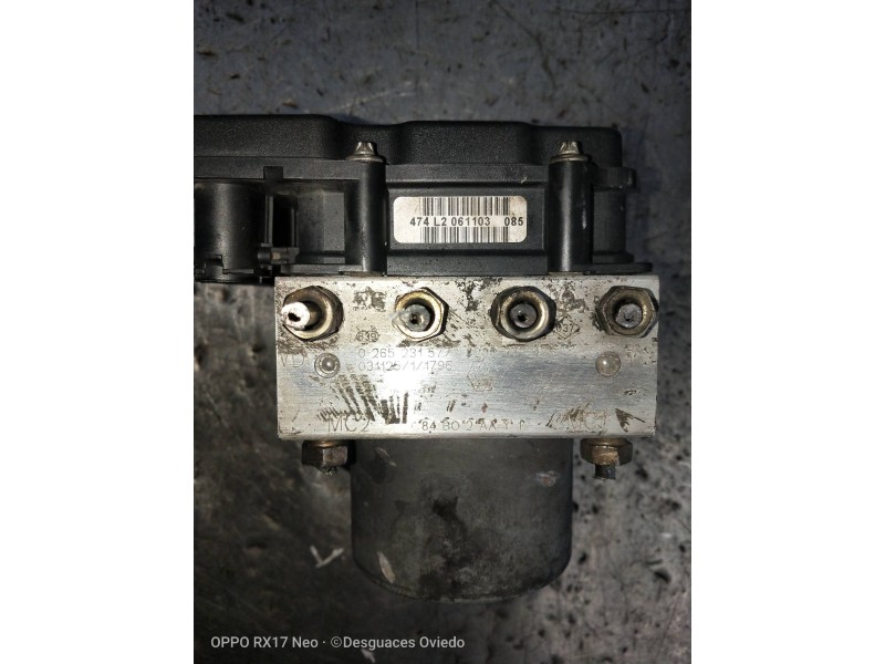 Recambio de abs para renault megane ii classic berlina confort authentique referencia OEM IAM 0265231577 8200377455 0265800440