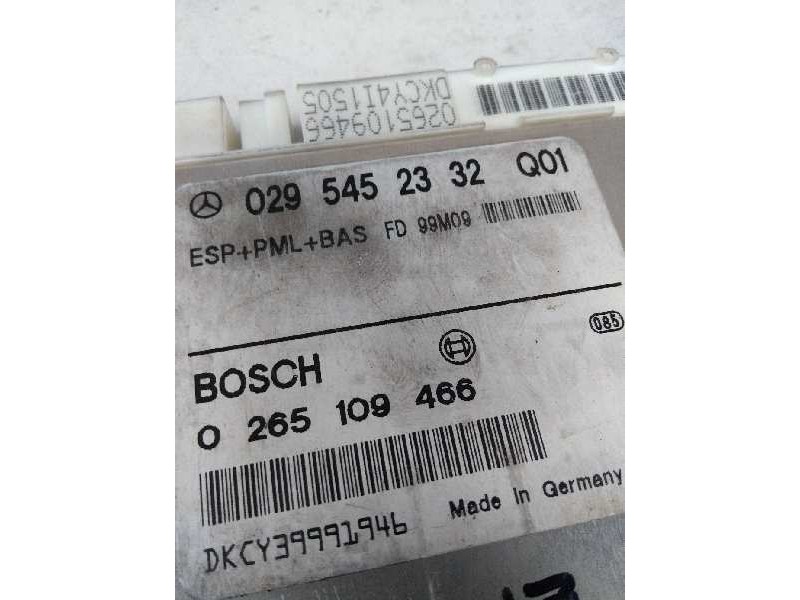 Recambio de centralita abs para mercedes clase s (w220) berlina referencia OEM IAM 0265109466 0295452332 FD99M09 Q01 Recambio de centralita abs para mercedes clase s (w220) berlina referencia OEM IAM 0265109466 0295452332 FD99M09 Q01