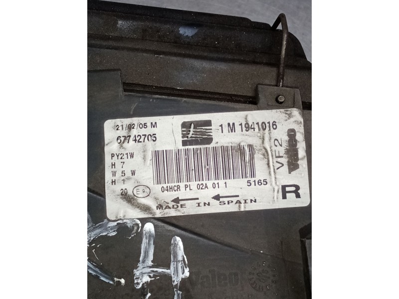 Recambio de faro derecho para seat toledo ii (1m2) 1.9 tdi referencia OEM IAM 1M1941016 67742705 