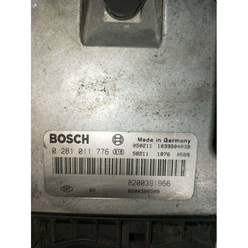 Recambio de centralita motor uce para renault scénic ii (jm0/1_) 1.9 dci (jm0g, jm12, jm1g, jm2c) referencia OEM IAM 0281011776 