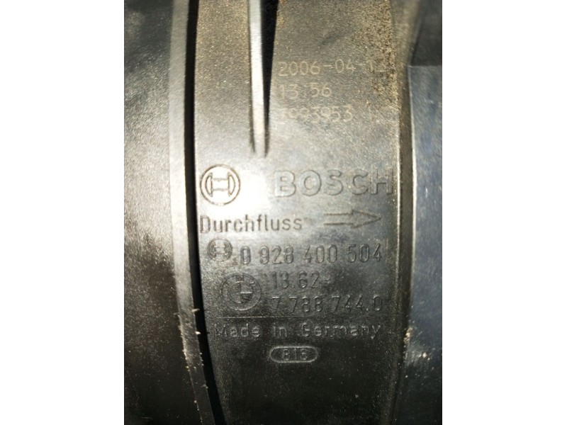 Recambio de caudalimetro para bmw 1 (e87) 120 d referencia OEM IAM 0928400504 77887440 