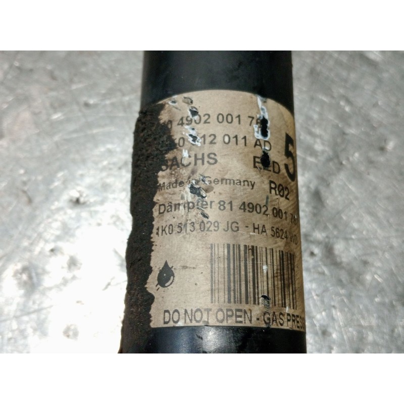 Recambio de amortiguador trasero izquierdo para seat leon (1p1) 1.4 tsi referencia OEM IAM 1K0512011AD 804902001768 
