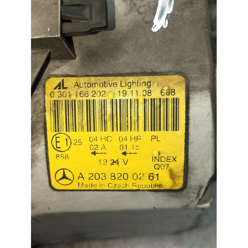 Recambio de faro derecho para mercedes-benz clase c t-model (s203) c 270 cdi (203.216) referencia OEM IAM A2038200261  