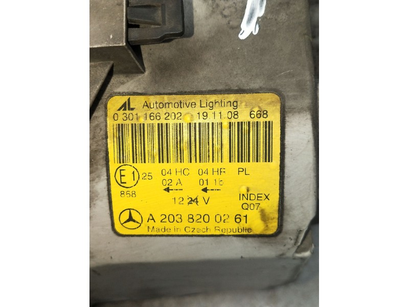 Recambio de faro derecho para mercedes-benz clase c t-model (s203) c 270 cdi (203.216) referencia OEM IAM A2038200261  