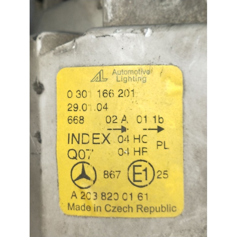 Recambio de faro izquierdo para mercedes-benz clase c t-model (s203) c 270 cdi (203.216) referencia OEM IAM A2038200161  