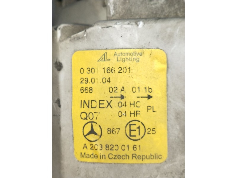 Recambio de faro izquierdo para mercedes-benz clase c t-model (s203) c 270 cdi (203.216) referencia OEM IAM A2038200161  