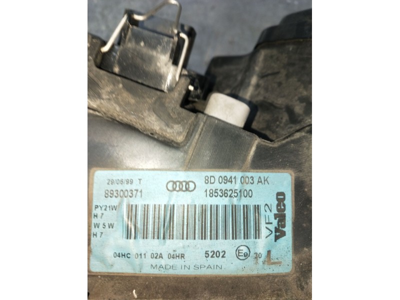 Recambio de faro izquierdo para audi a4 b5 (8d2) 1.9 tdi referencia OEM IAM 8D0941003AK 1853625100 