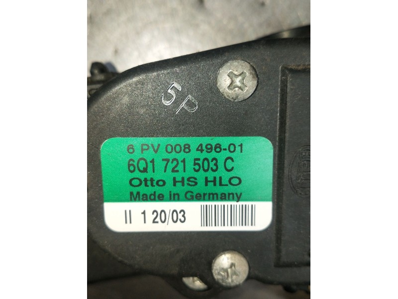 Recambio de potenciometro pedal para seat toledo ii (1m2) 1.8 20v referencia OEM IAM 6PV00849601 6Q1721503C 