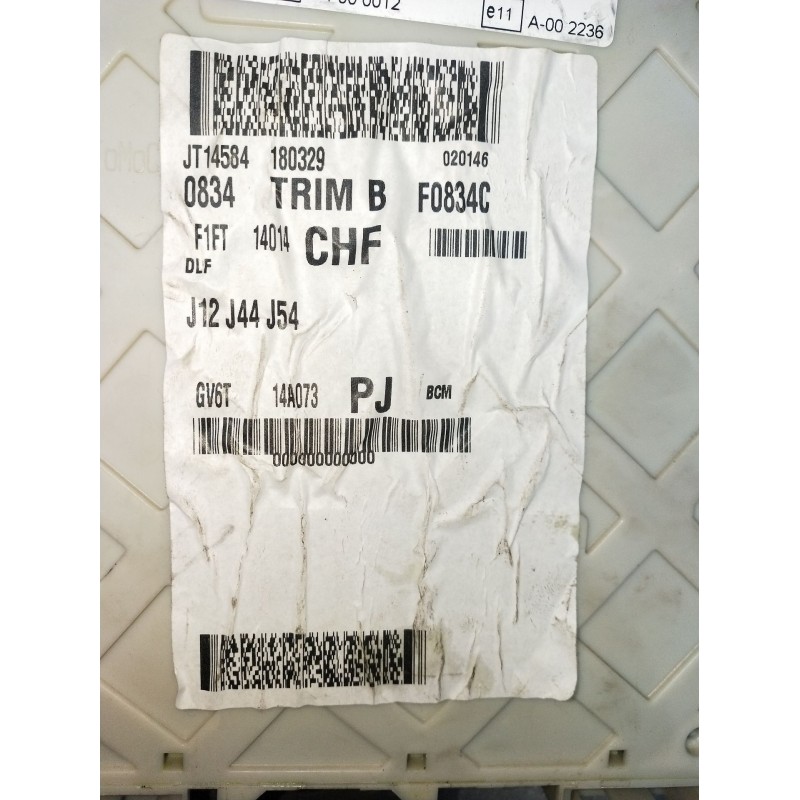 Recambio de caja reles / fusibles para ford focus iii 1.5 tdci referencia OEM IAM J12J44J54180329 GV6T14A073PJ F1FT14014CHF