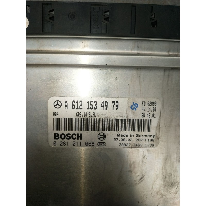 Recambio de centralita motor uce para mercedes-benz clase c t-model (s203) c 270 cdi (203.216) referencia OEM IAM 0281011068 A61