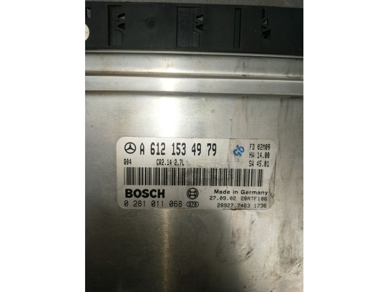 Recambio de centralita motor uce para mercedes-benz clase c t-model (s203) c 270 cdi (203.216) referencia OEM IAM 0281011068 A61