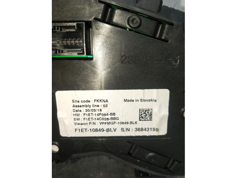Recambio de cuadro instrumentos para ford focus iii 1.5 tdci referencia OEM IAM F1ET10849BLV F1ET14C026BBG F1ET14F094BB