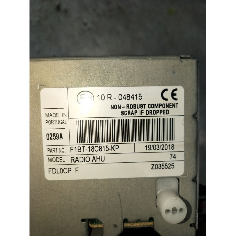 Recambio de sistema audio / radio cd para ford focus iii 1.5 tdci referencia OEM IAM F1BT18C815KP 10R048415 