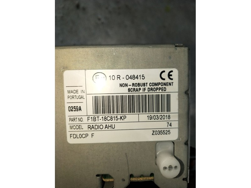 Recambio de sistema audio / radio cd para ford focus iii 1.5 tdci referencia OEM IAM F1BT18C815KP 10R048415 