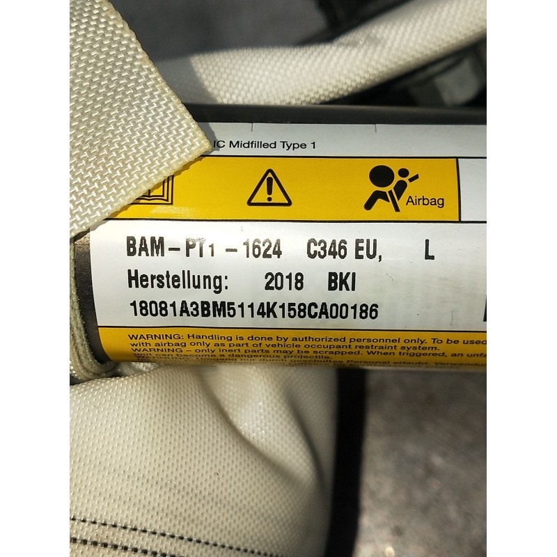 Recambio de airbag cortina delantero izquierdo para ford focus iii 1.5 tdci referencia OEM IAM BAMPT11624 BM5114K158CA 