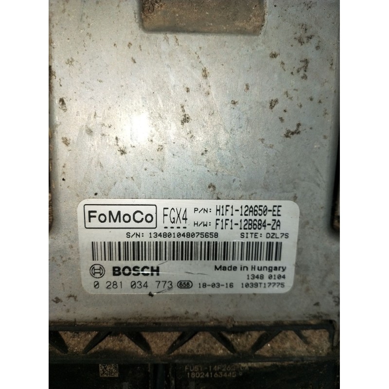 Recambio de centralita motor uce para ford focus iii 1.5 tdci referencia OEM IAM 0281034773 H1F112A650EE F1F1286842A