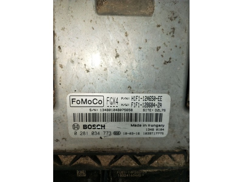 Recambio de centralita motor uce para ford focus iii 1.5 tdci referencia OEM IAM 0281034773 H1F112A650EE F1F1286842A