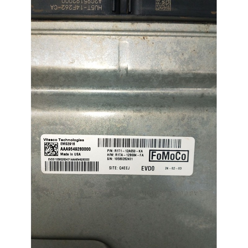 Recambio de centralita motor uce para ford puma (j2k, cf7) 1.0 ecoboost mhev referencia OEM IAM R1T112A650KA R1TA12B684FA 105802