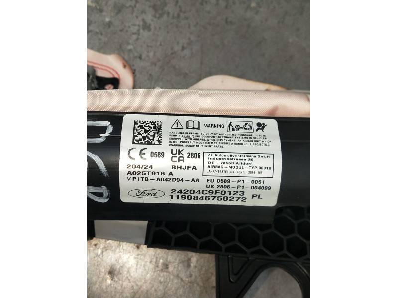 Recambio de airbag cortina delantero derecho para ford puma (j2k, cf7) 1.0 ecoboost mhev referencia OEM IAM P1TBA042D94AA 24204C