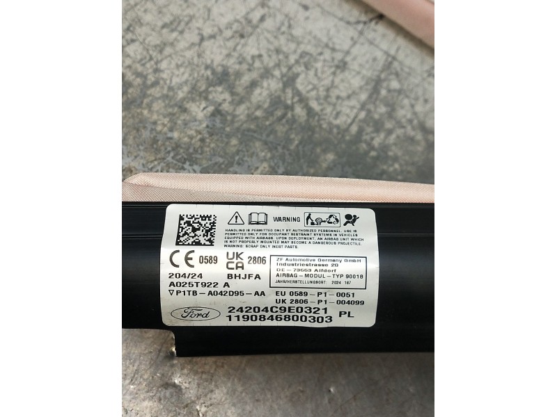 Recambio de airbag cortina delantero izquierdo para ford puma (j2k, cf7) 1.0 ecoboost mhev referencia OEM IAM P1TBA042D95AA 2420