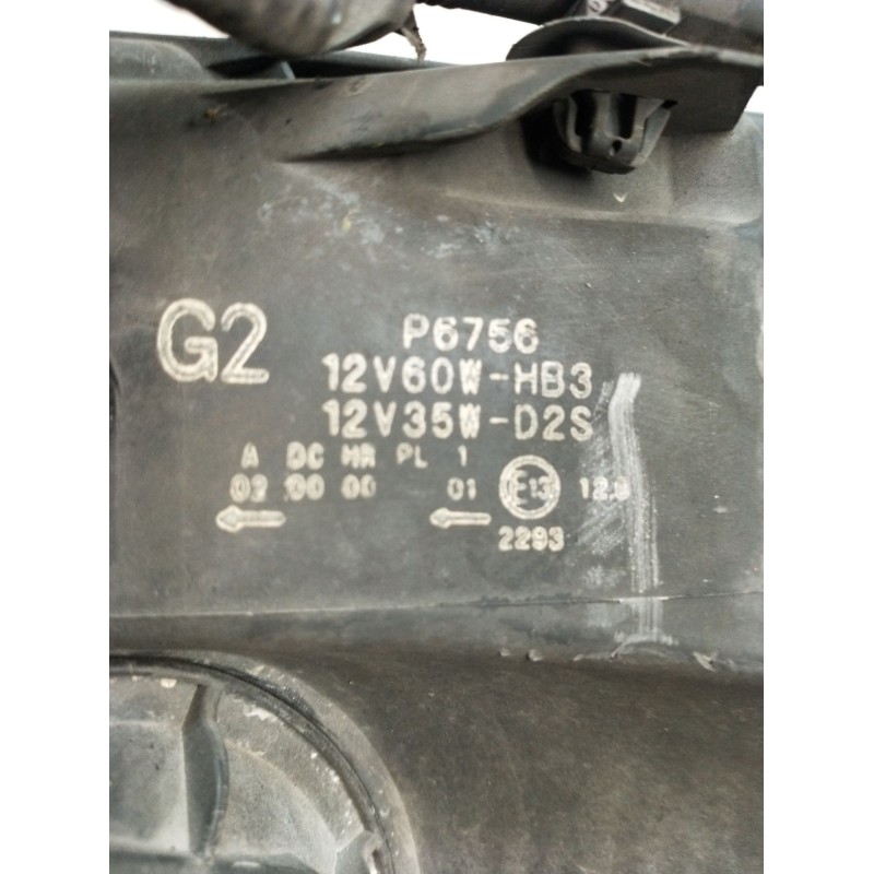 Recambio de faro derecho para honda cr-v iii (re_) 2.0 i-vtec (re5, re1) referencia OEM IAM G2P6756 12V60WHB3 12V35WD2S