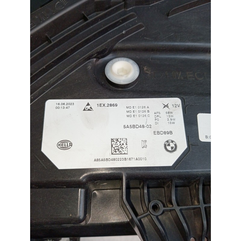 Recambio de faro derecho para bmw x1/ix1 u11 x1 sdrive18d referencia OEM IAM 5A5BD4802 1EX2869 INTERIOR SUCIO Recambio de faro derecho para bmw x1/ix1 u11 x1 sdrive18d referencia OEM IAM 5A5BD4802 1EX2869 INTERIOR SUCIO