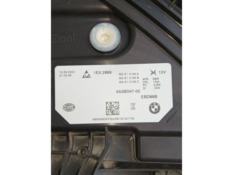 Recambio de faro izquierdo para bmw x1/ix1 u11 x1 sdrive18d referencia OEM IAM 5A5BD4702 1EX2869  Recambio de faro izquierdo para bmw x1/ix1 u11 x1 sdrive18d referencia OEM IAM 5A5BD4702 1EX2869