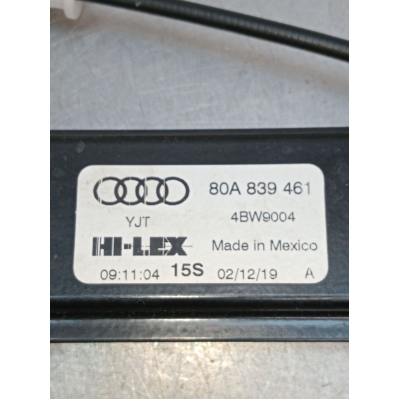 Recambio de elevalunas trasero izquierdo para audi q5 (fyb, fyg) sq5 tdi mild hybrid quattro referencia OEM IAM 80A839461 5P 