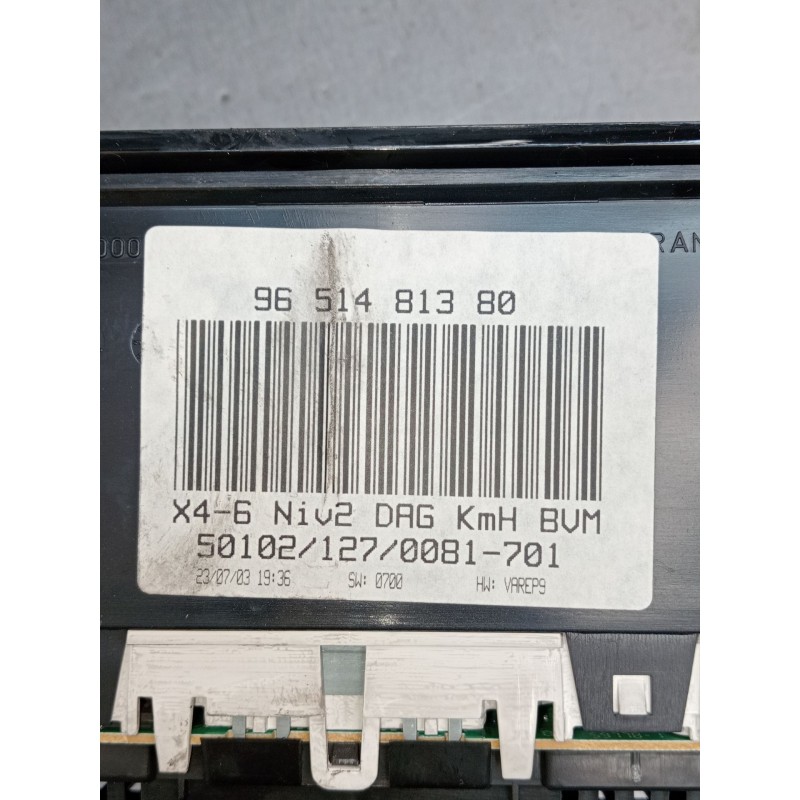 Recambio de cuadro instrumentos para citroën c5 i (dc_) 2.0 hdi (dcrhzb, dcrhze) referencia OEM IAM 9651481380  