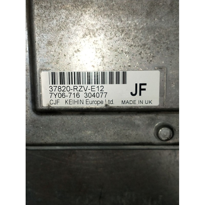 Recambio de centralita motor uce para honda cr-v iii (re_) 2.0 i-vtec (re5, re1) referencia OEM IAM 378220RZVE12 7Y06716304077 
