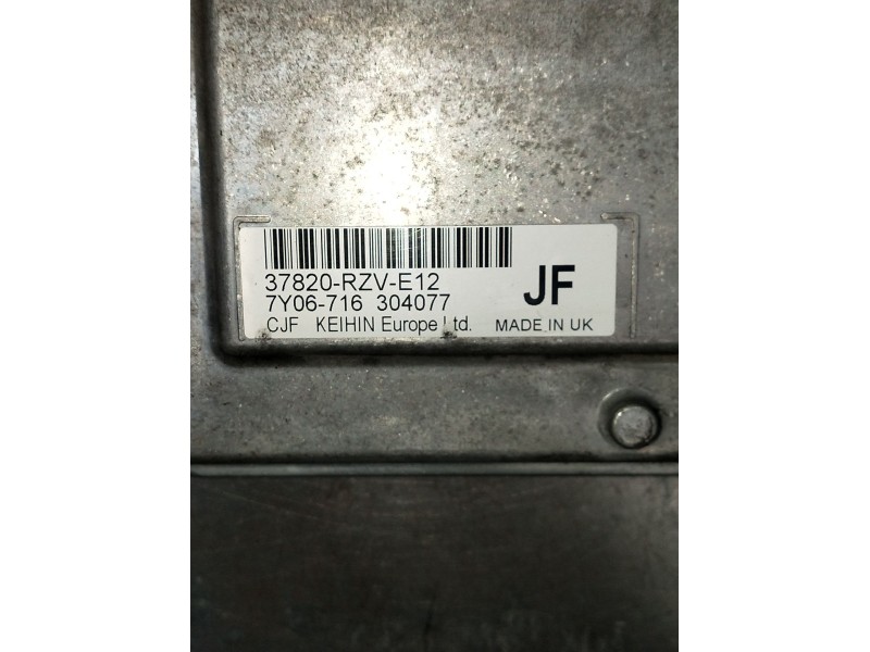 Recambio de centralita motor uce para honda cr-v iii (re_) 2.0 i-vtec (re5, re1) referencia OEM IAM 378220RZVE12 7Y06716304077 