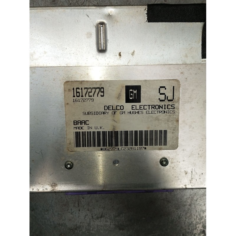 Recambio de centralita motor uce para opel astra f hatchback (t92) 1.6 si (f08, m08, f68, m68) referencia OEM IAM 16172779 86277