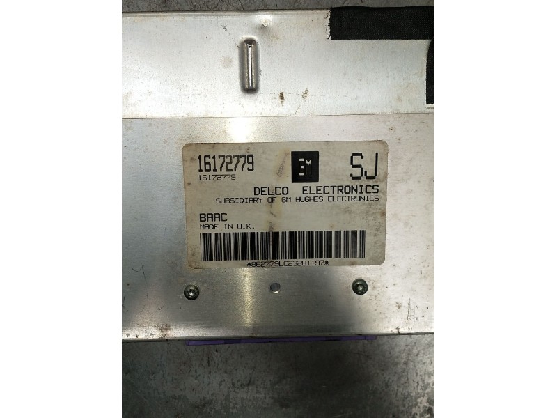 Recambio de centralita motor uce para opel astra f hatchback (t92) 1.6 si (f08, m08, f68, m68) referencia OEM IAM 16172779 86277