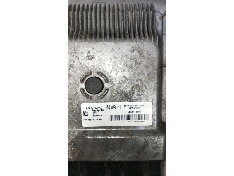 Recambio de centralita motor uce para citroën c3 referencia OEM IAM 9851418180 HW9815023380 