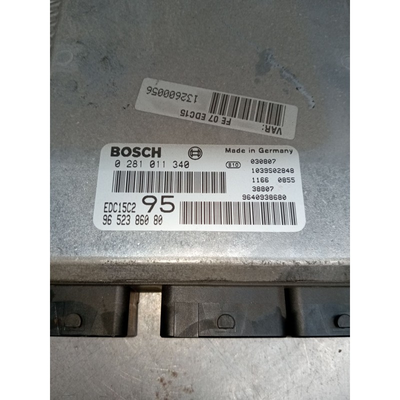 Recambio de centralita motor uce para citroën c5 i (dc_) 2.0 hdi (dcrhzb, dcrhze) referencia OEM IAM 0281011340 9652386080 96470