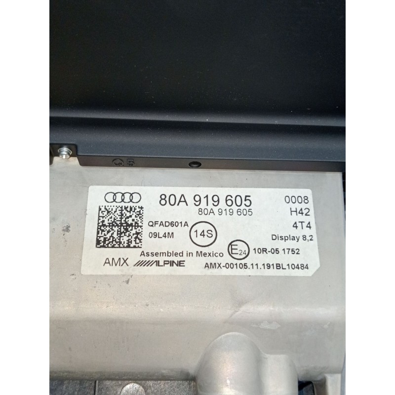 Recambio de pantalla multifuncion para audi q5 (fyb, fyg) sq5 tdi mild hybrid quattro referencia OEM IAM 80A919605  