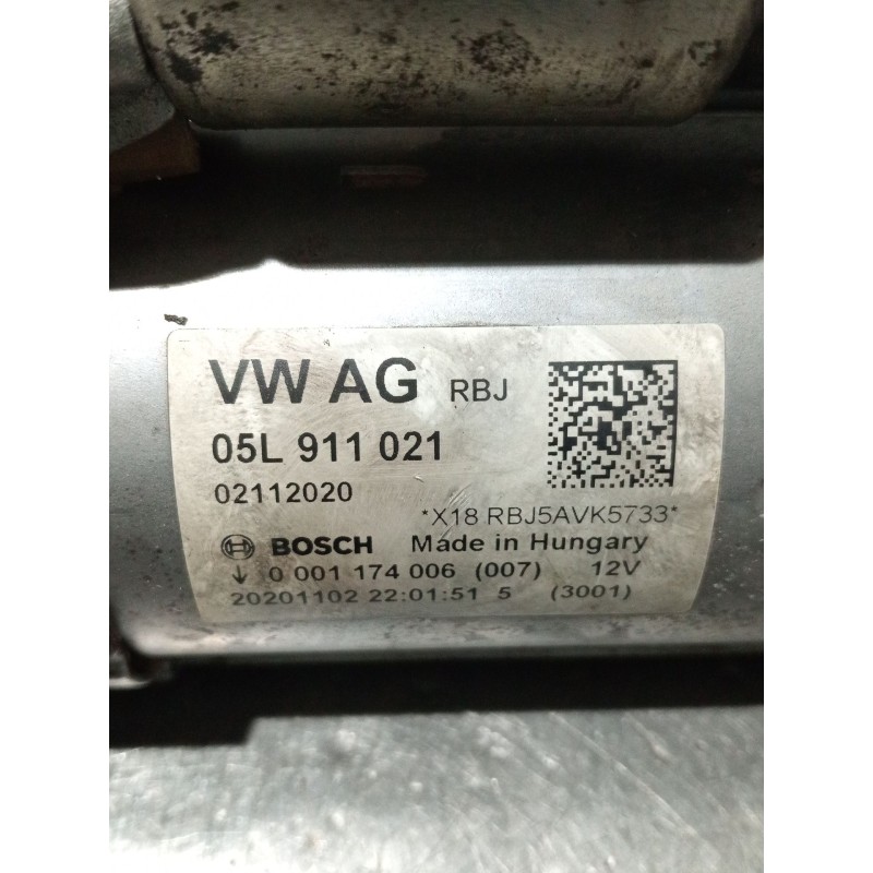 Recambio de motor arranque para audi q5 (fyb, fyg) 40 tdi mild hybrid quattro referencia OEM IAM 05L911021 0001174006 