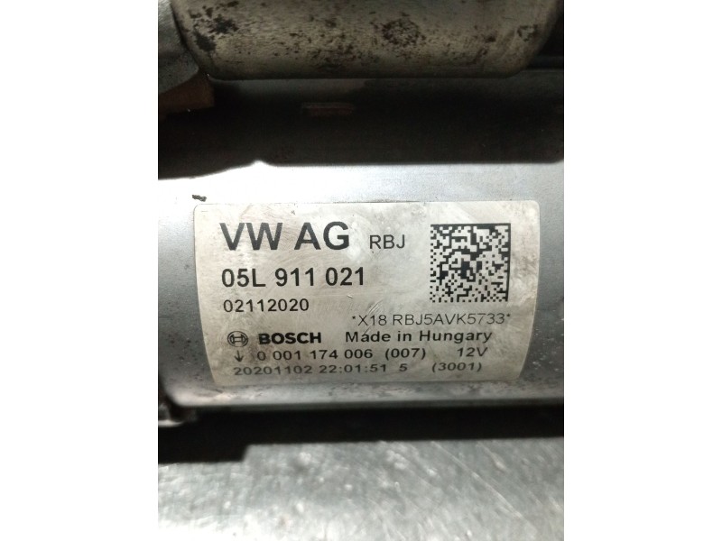 Recambio de motor arranque para audi q5 (fyb, fyg) 40 tdi mild hybrid quattro referencia OEM IAM 05L911021 0001174006 