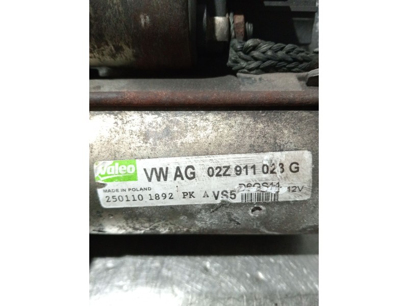 Recambio de motor arranque para seat leon (1p1) 1.4 tsi referencia OEM IAM 02Z911023G  