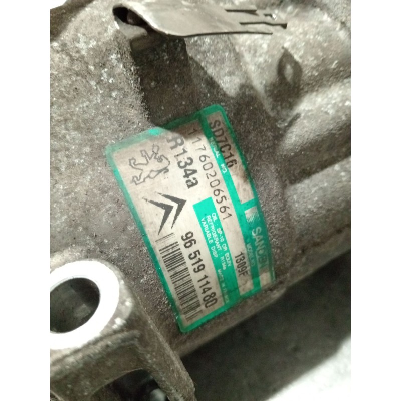 Recambio de compresor aire acondicionado para peugeot 307 sw (3h) 1.6 hdi 110 referencia OEM IAM 9651911480  