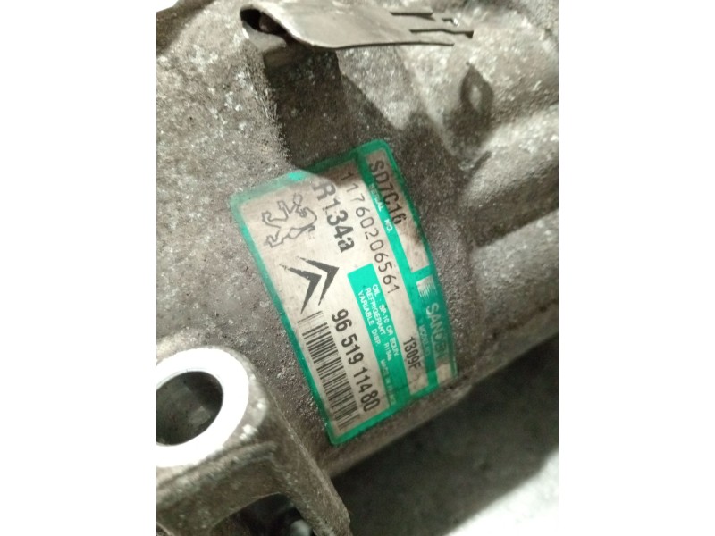 Recambio de compresor aire acondicionado para peugeot 307 sw (3h) 1.6 hdi 110 referencia OEM IAM 9651911480  